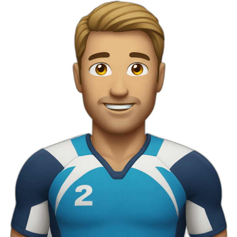 A man plays volleyball emoji