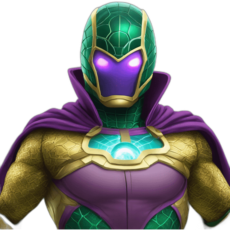  mysterio with electric bubble emoji