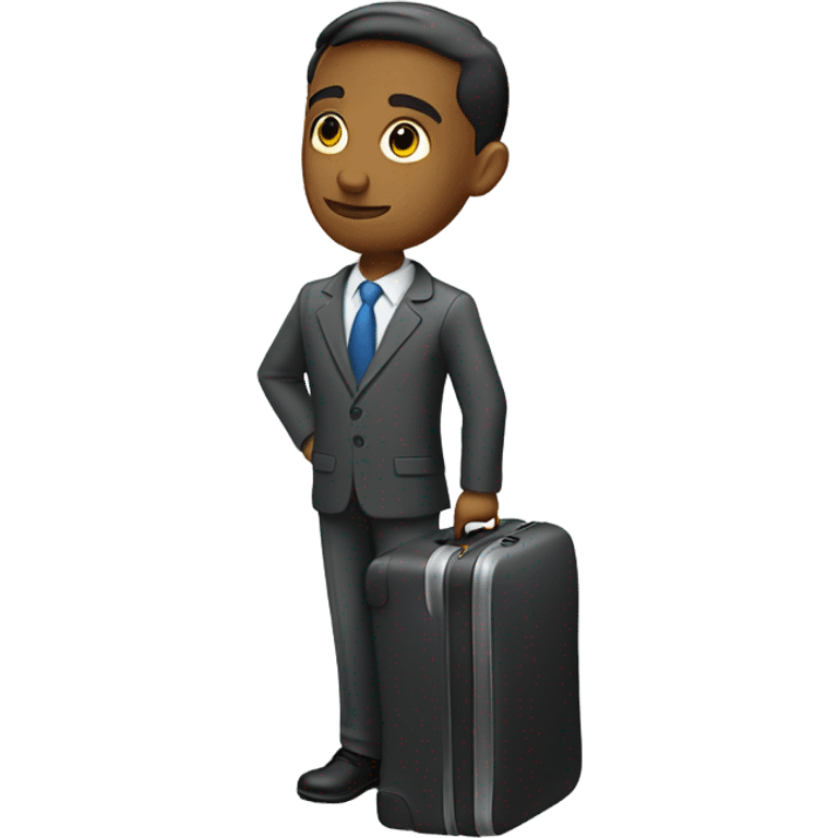 office worker with a luggage emoji