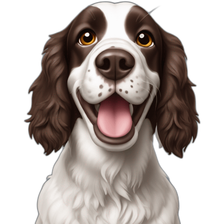 Springer spaniel silly emoji