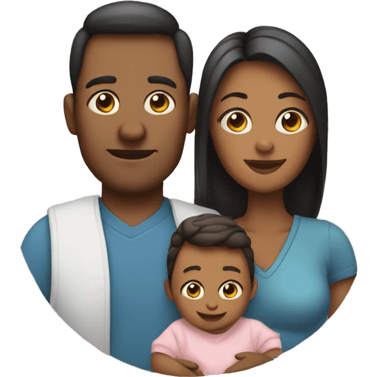 Mom dad and baby emoji