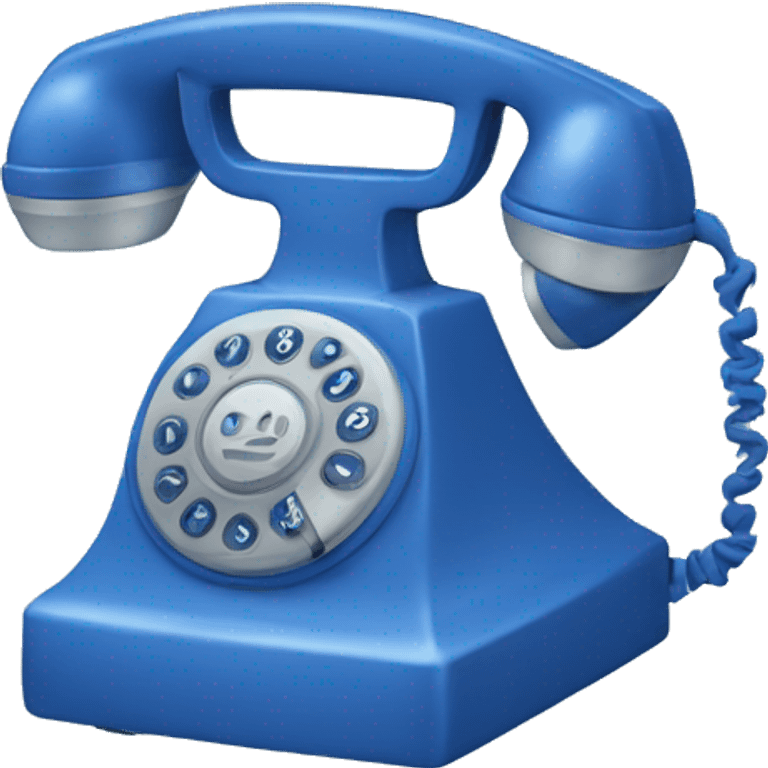 blue phone  emoji