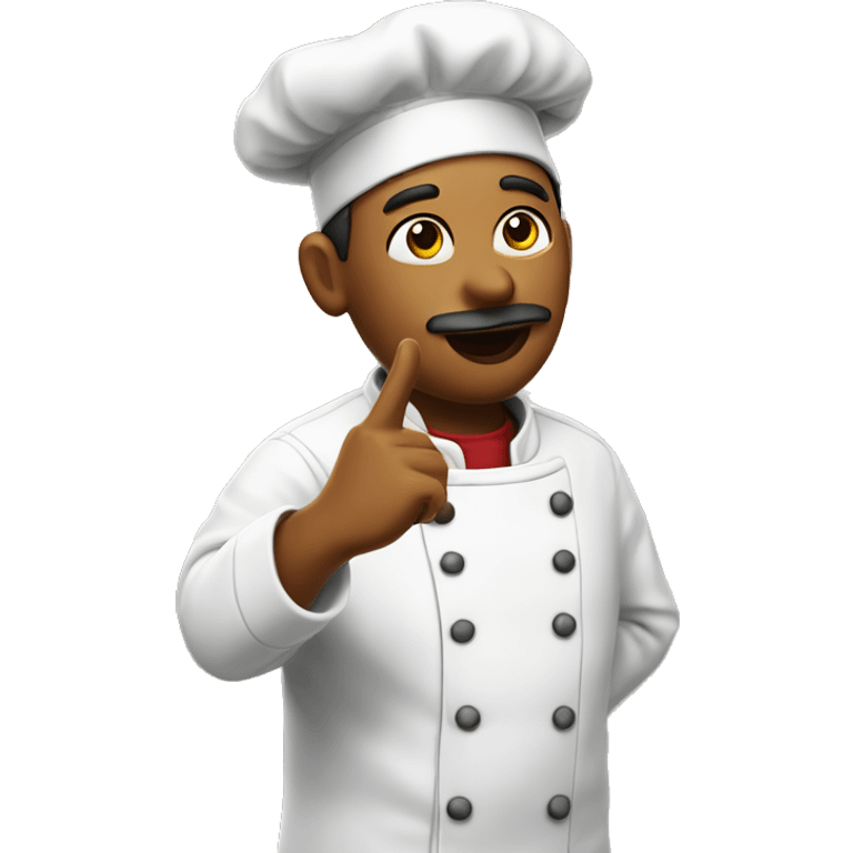 Chef blowing kiss emoji