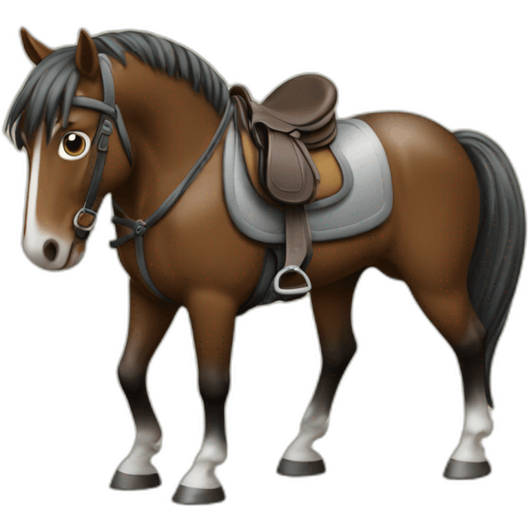 Cheval avec selle emoji