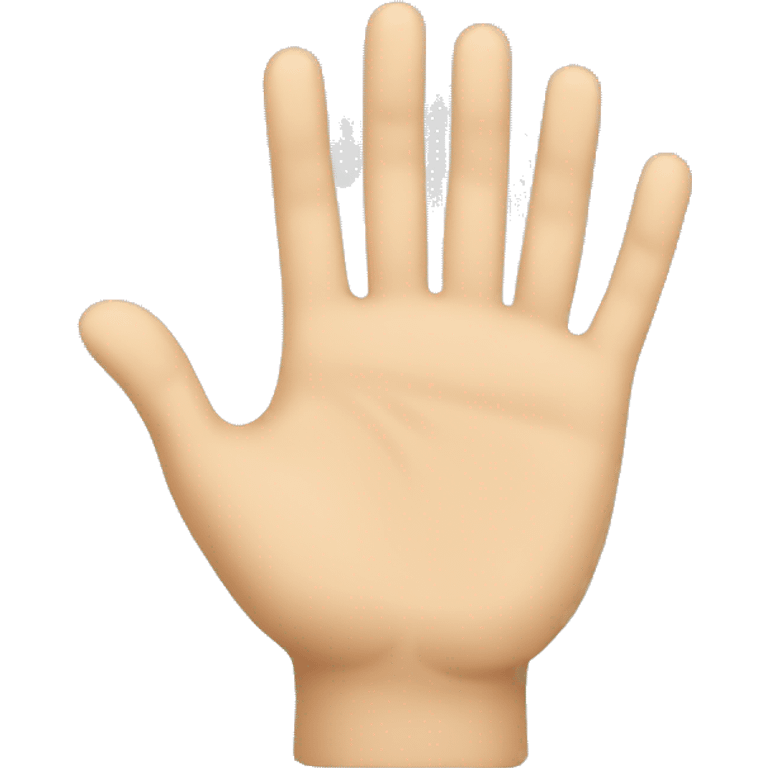 emoji with hand extended for cooperation emoji