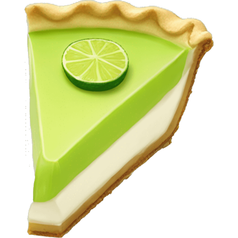 single slice of key lime pie emoji