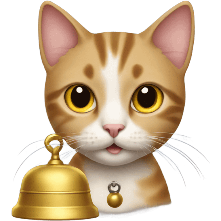 cat with a bell emoji