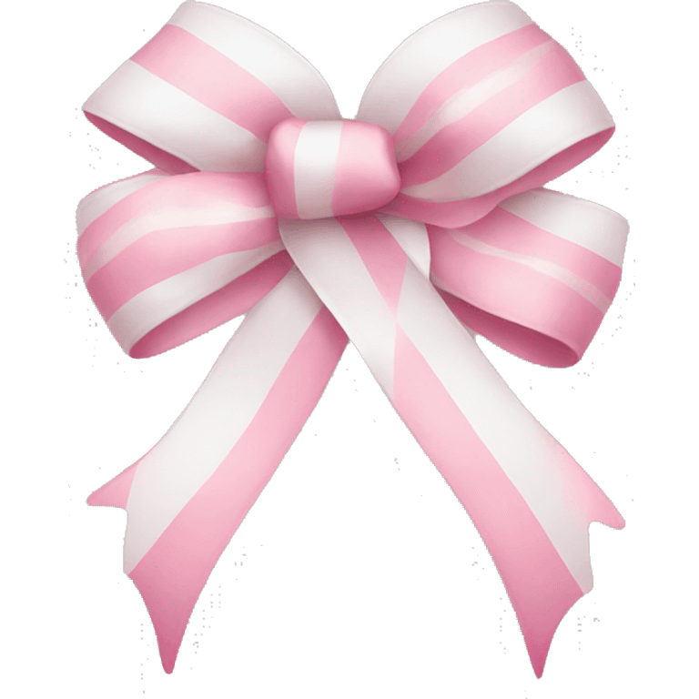 Ribbon white pink cute emoji