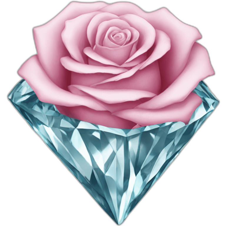 Diamond rose emoji