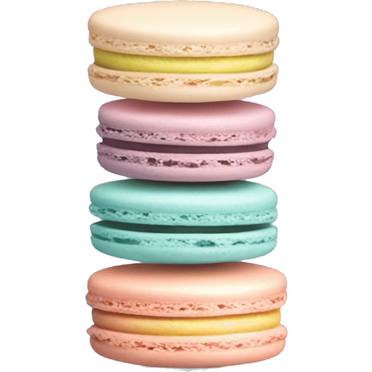 Macaron tower in pastels emoji