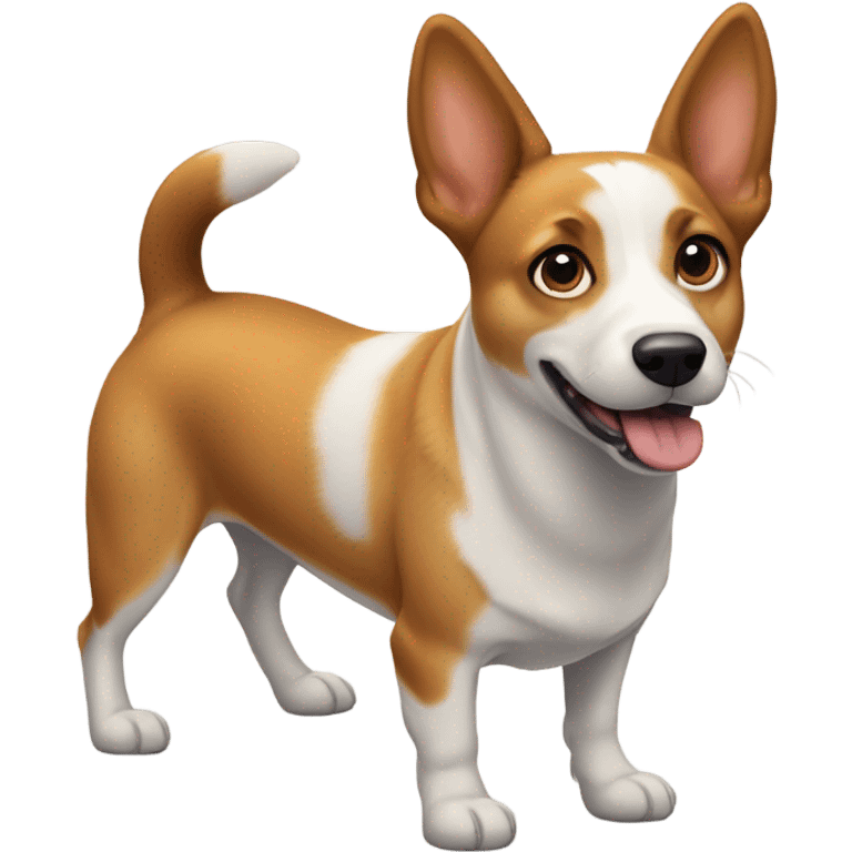 A corgi basenji mix dog  emoji