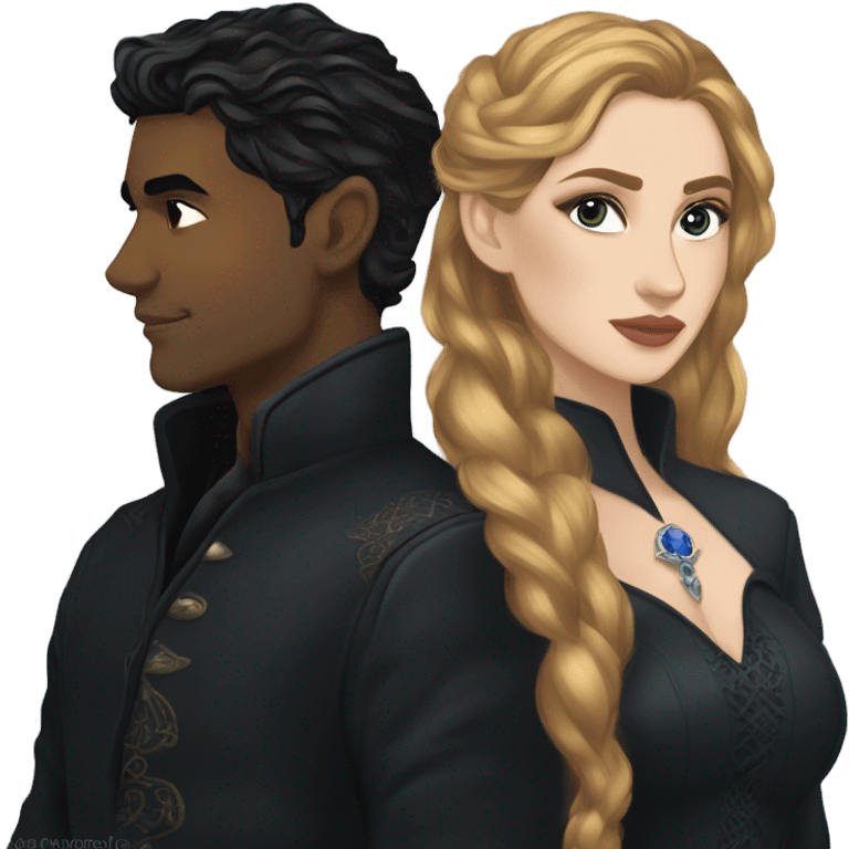 Feyre and Rhysand emoji