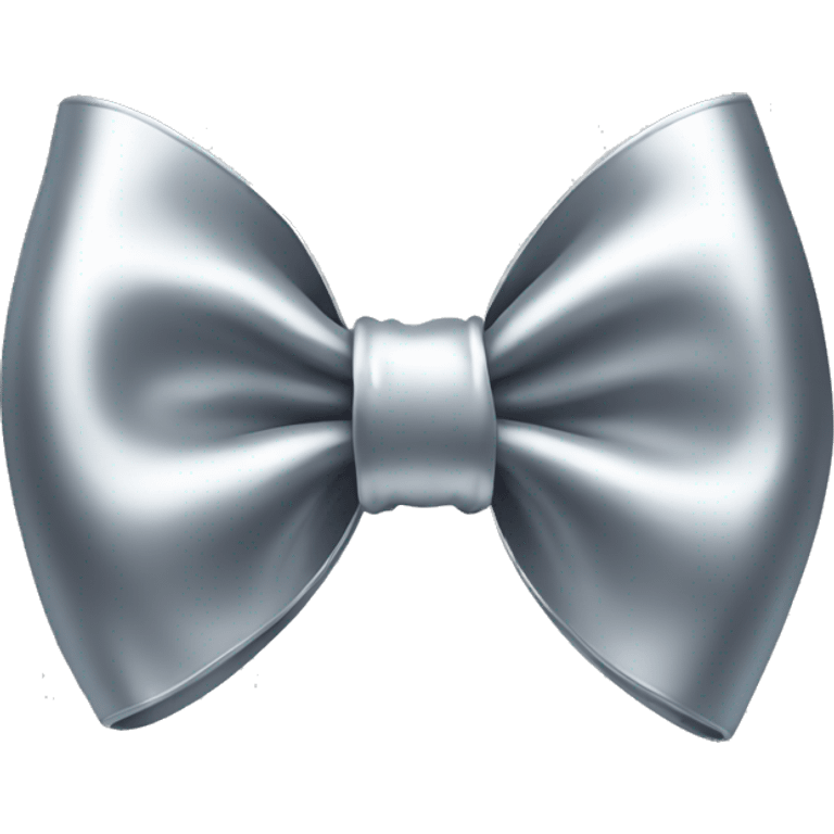 Silver shiny bow emoji