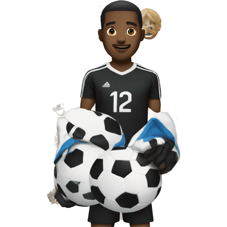 Soccer player at movies  emoji