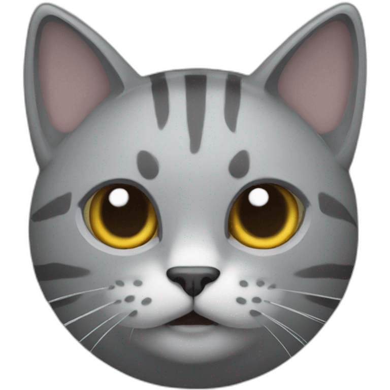 Grey cat weapon emoji