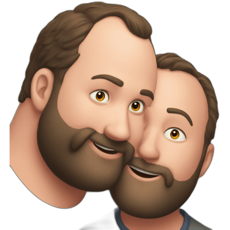 tom segura kissing bert kreischer emoji