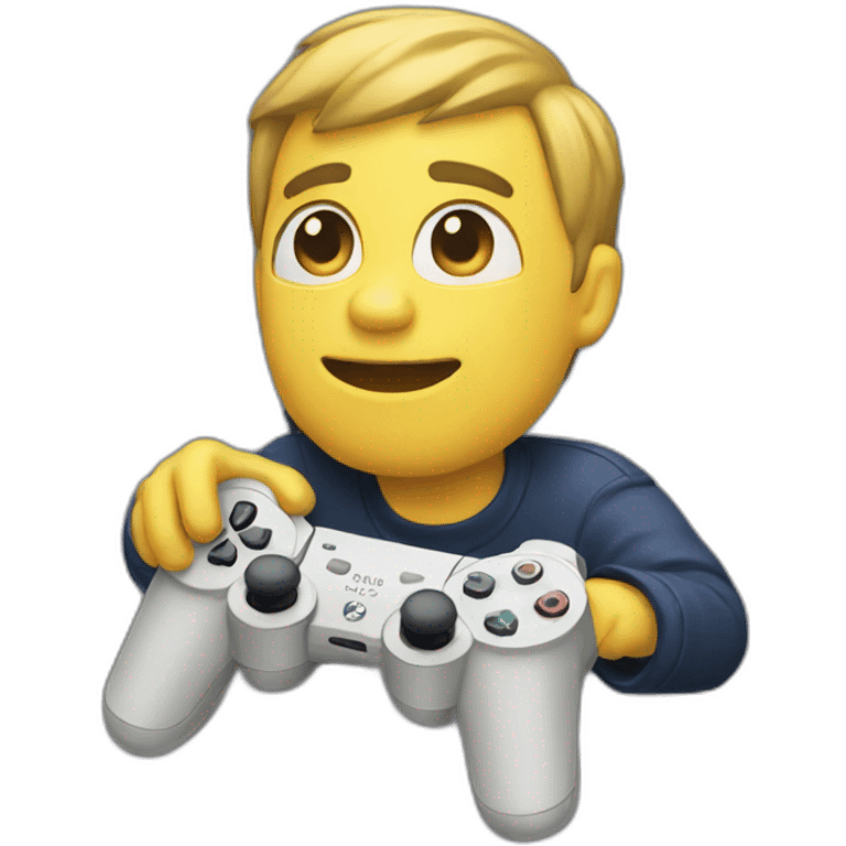 Playing playstation emoji