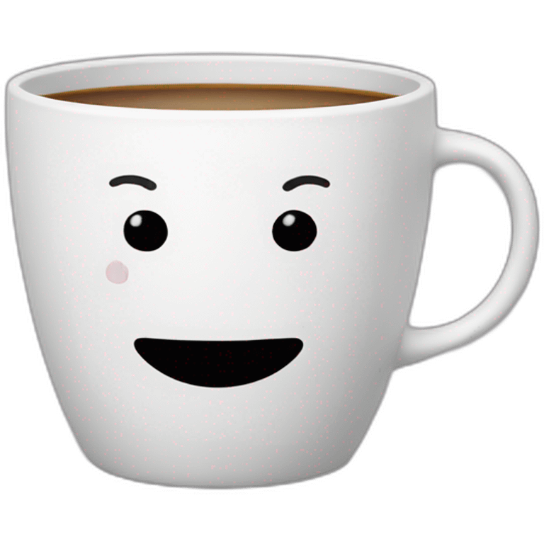 Cup with a smiley face emoji