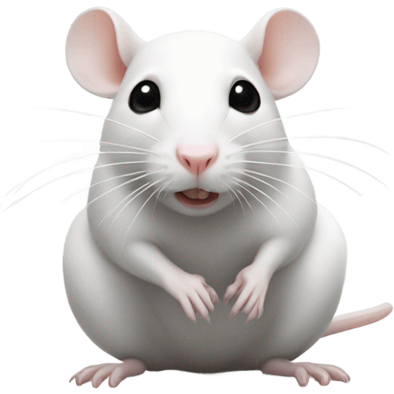 white rat with black spotz emoji