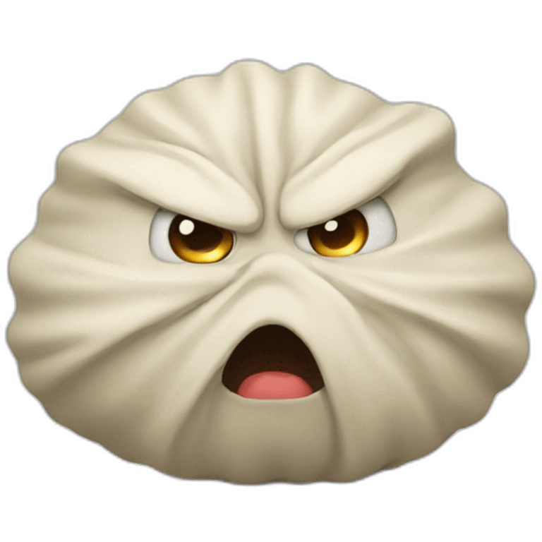 angry dumpling emoji