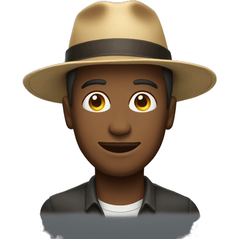 Homme portant un chapeau  emoji