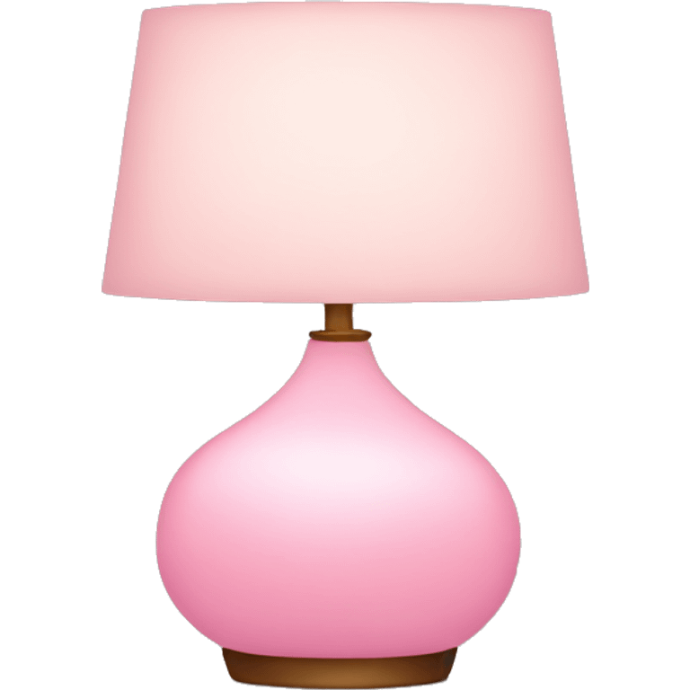 Soft pink lamp emoji