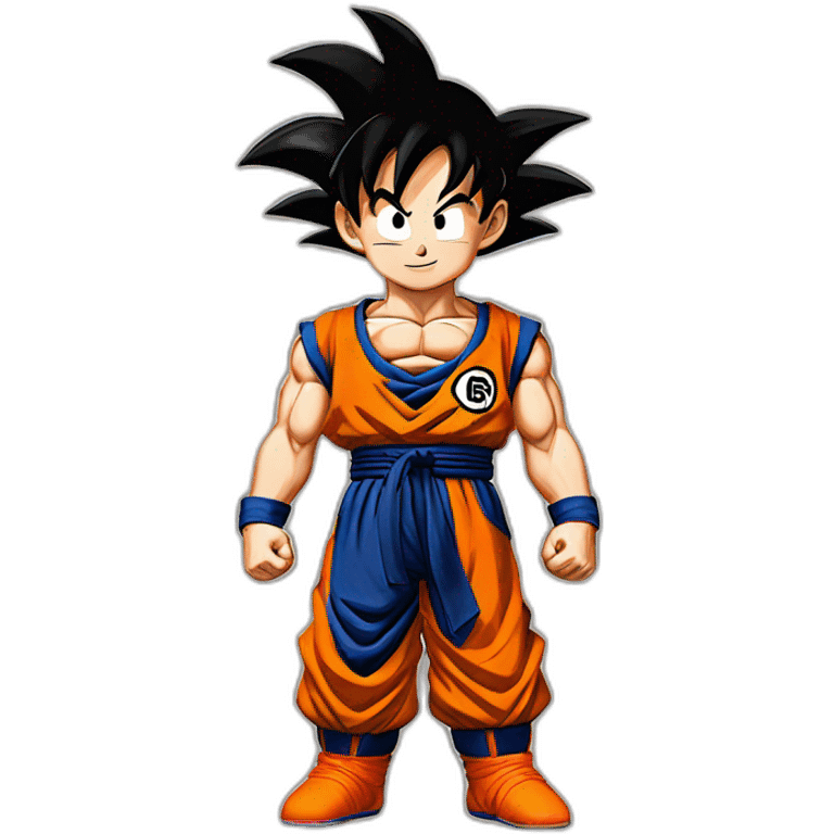 Goku with thumb up in profile  emoji