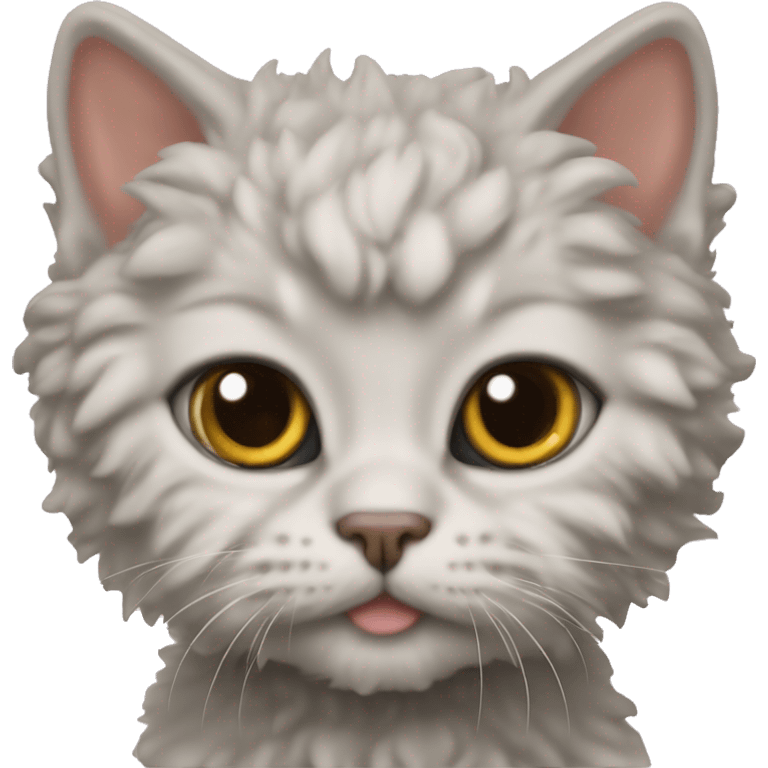 Selkirk Rex kitten emoji