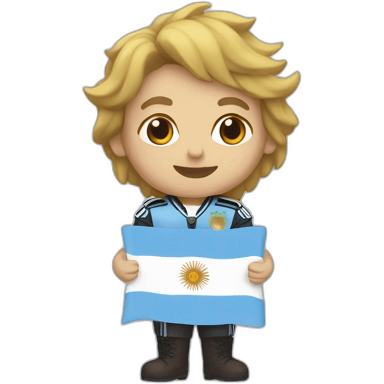 gracias with argentina's flag emoji