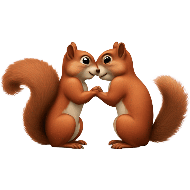 Kissing squirrel  emoji