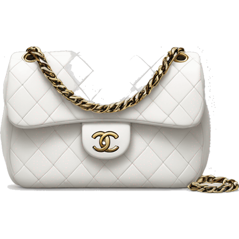 White Chanel bag emoji