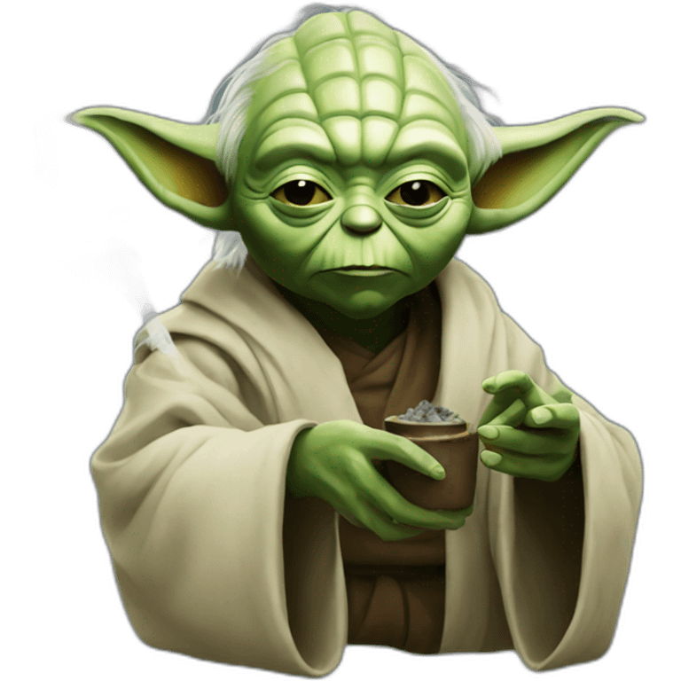 Yoda smoke emoji