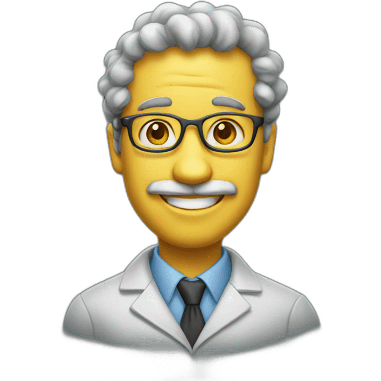 a cheerful intelligent physicist emoji