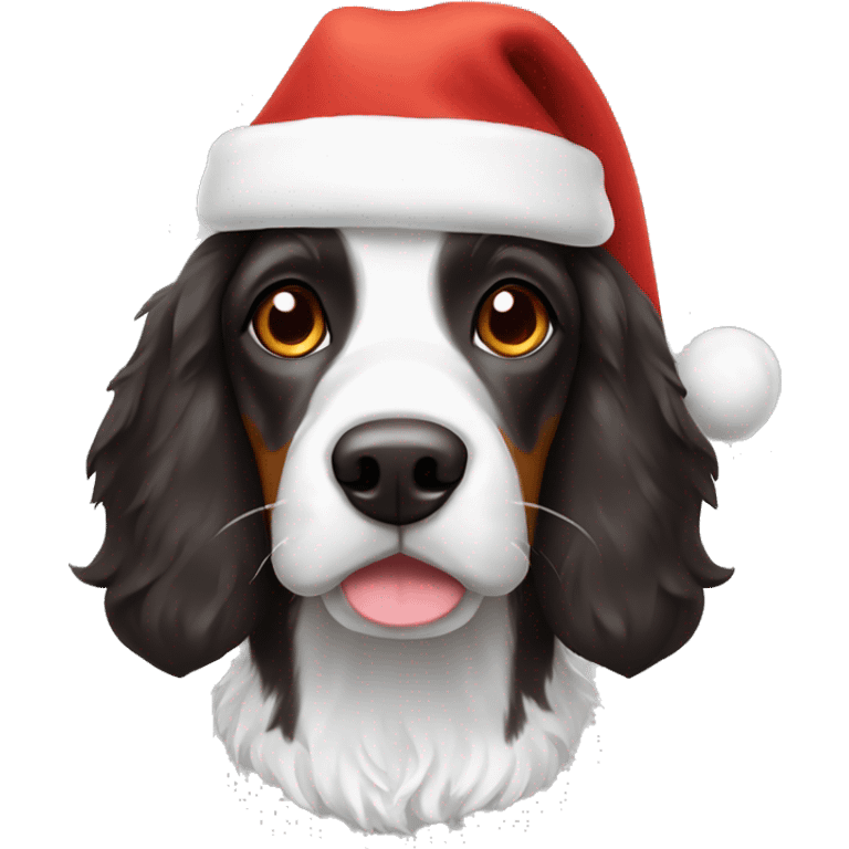 Tri color springer santa hat emoji