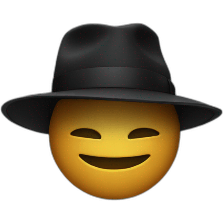 black hat emoji