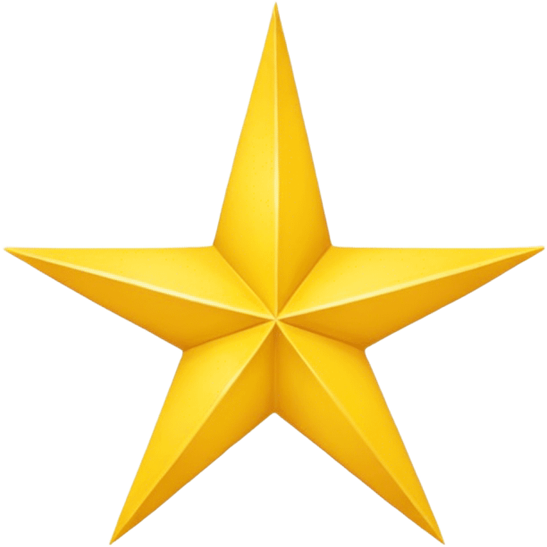 Four-pointed star, yellow, emoji