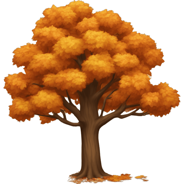 Tree in fall emoji