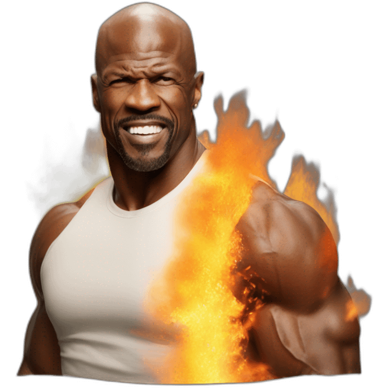 Terry crews on fire emoji