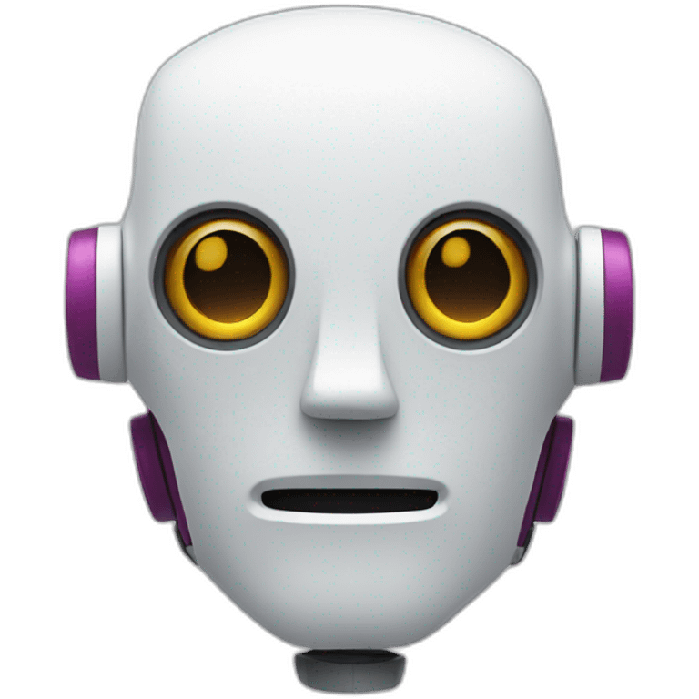 Robot with Slack colors emoji