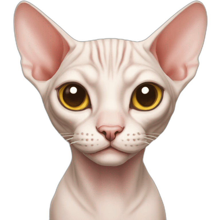 Sphynx cat happy emoji