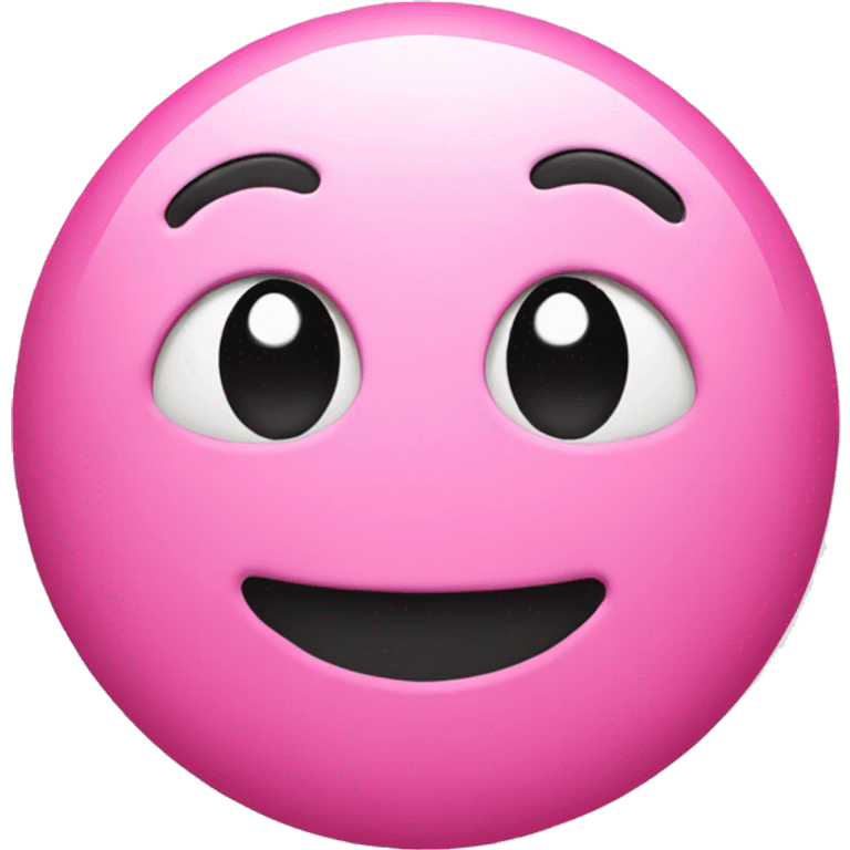 Pink smiley face emoji