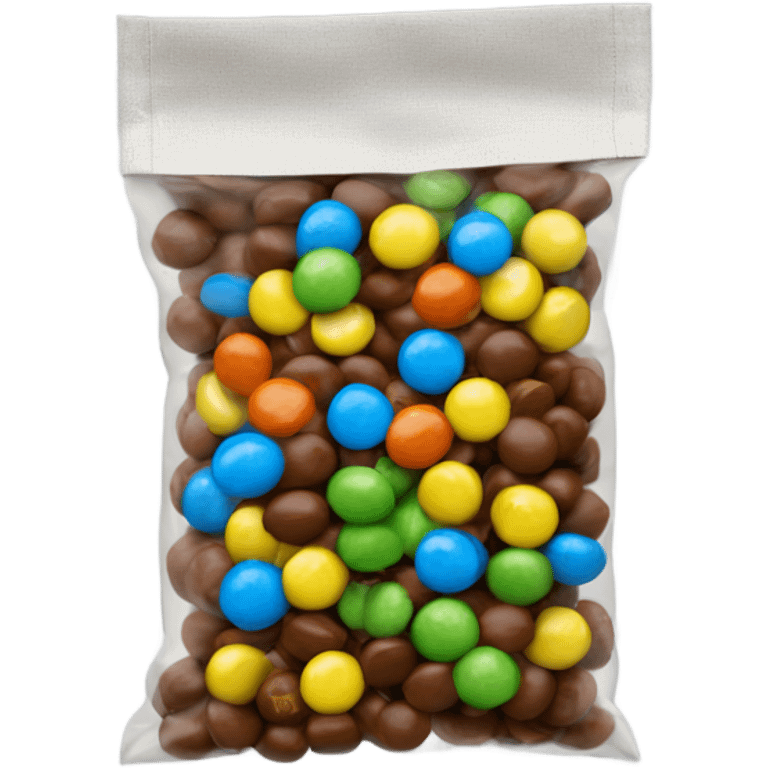 Real bag of m&m's emoji