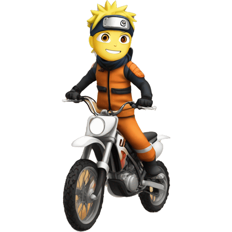 Naruto on dirt bike emoji