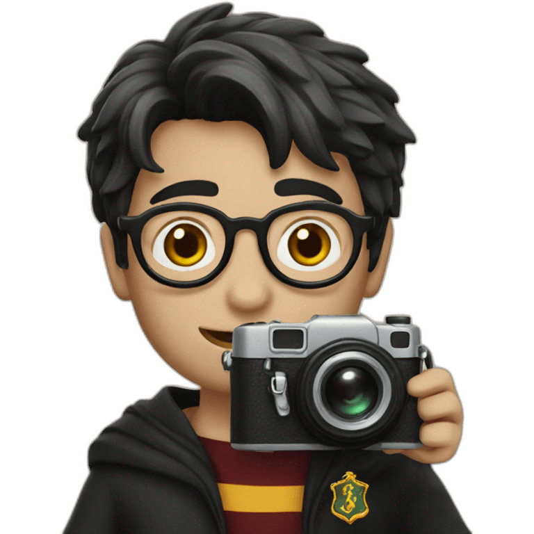 harry potter with camera emoji