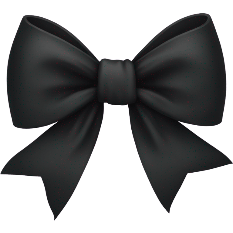 Black bow emoji