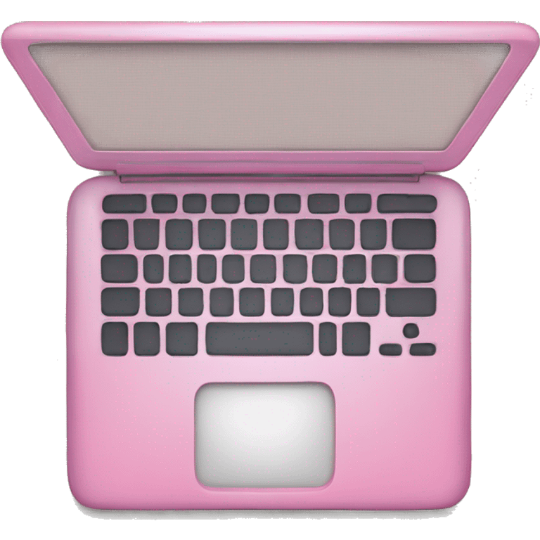 Pink laptop emoji