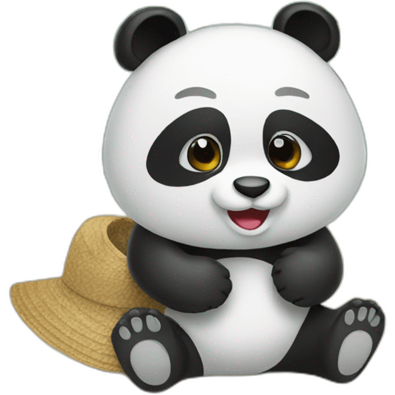 panda on vacation emoji