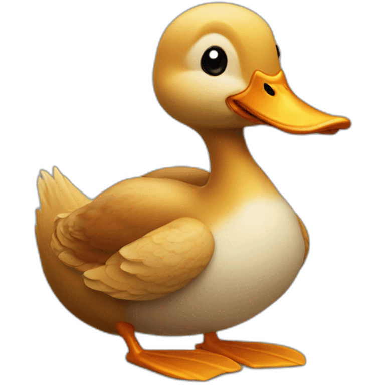 duck with squirrel tail emoji