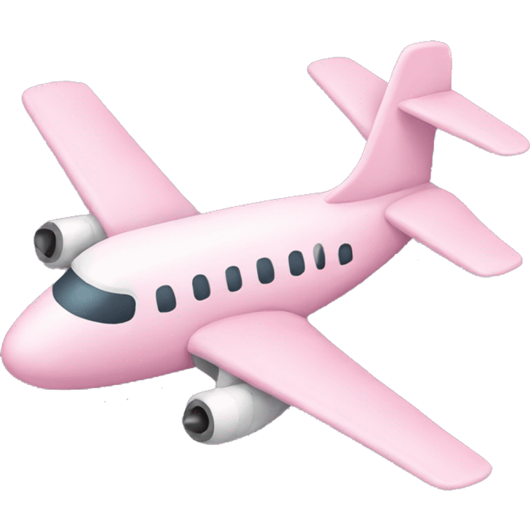 Cute light pink airplane  emoji