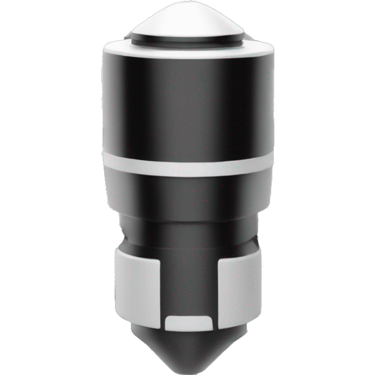 small cylindrical black LiDAR sensor emoji